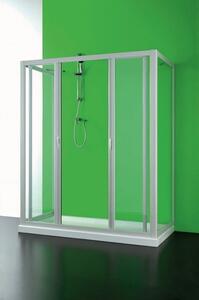 HOPA - Sprchové dveře MAESTRO CENTRALE, Výška - 185 cm, Barva rámu zástěny - Plast bílý, Provedení - Univerzální, Výplň - Čiré bezpečnostní sklo - 3 mm, Šíře - 130 cm (BSMAC13S)