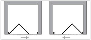 FORTE Sprchová zástěna DOMINO, Výška - 185 cm, Barva rámu zástěny - Plast bílý, Provedení - Univerzální, Výplň - Polystyrol 2,2 mm (acrilico), Šíře - 80 cm (BSDOM83P)