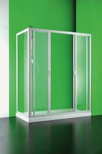 FORTE Sprchové dveře MAESTRO CENTRALE, Výška - 185 cm, Barva rámu zástěny - Plast bílý, Provedení - Univerzální, Výplň - Polystyrol 2,2 mm (acrilico), Šíře - 150 cm (BSMAC15P)