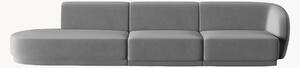 Modulární sametová pohovka Lionel, 4místná