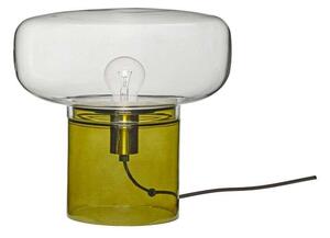 Hübsch - Crave Stolní Lampa Clear/Dark Green