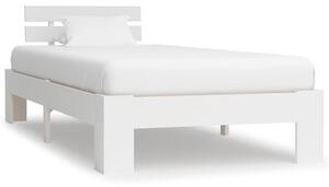 Rám postele bílý masivní borové dřevo 90 x 200 cm 283154