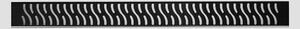 Hopa Odtokový žlab STANDARDline BLACK, Délka - 50 cm, Varianta roštu - Harmony (OLPZLABST49BH)