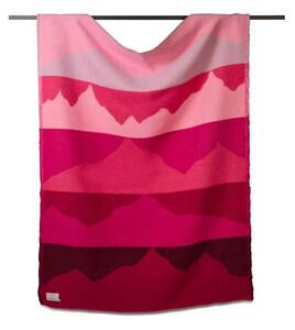 Vlněná deka Hills Pink (bez třásní) 200 x 130 cm Tweedmill