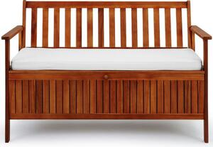 Deuba Zahradní lavice s úložným boxem - 120 cm x 59 cm x 90 cm