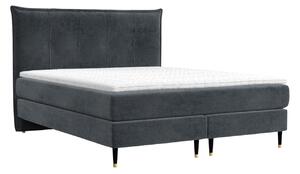 Maison de Rêve Antracitová sametová postel boxspring DUNA 200 x 200 cm