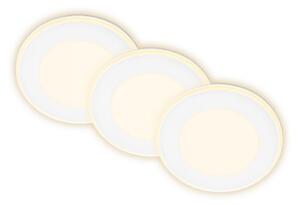 BRILO 7988036 Gima 3ks sada LED vestavné bodové svítidlo, 3 krokové ovládání, bílé - BRILO