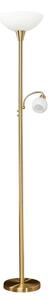 Lindby - Elaina Stojací Lampa Brass/White