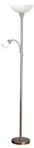 Lindby - Elaina Stojací Lampa Nickel/White