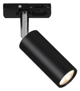 BRILO 8007015 LED spot 5,5W lištový systém 230V vysokonapěťový, stmívatelné, teplá bílá, 4x10 cm, černý - BRILO