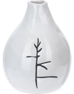 Porcelánová váza Art s dekorem větvičky, 11 x 14 cm