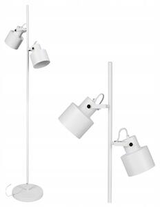 Bílá stojací lampa E27 135 cm