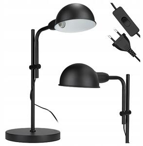 Černá stolní lampa E27