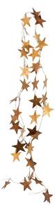Vánoční girlanda Stars Brass - 250 cm