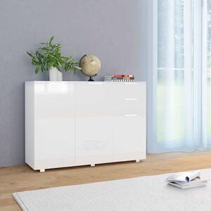 Příborník bílý s vysokým leskem 107x35x80,5 cm 283718