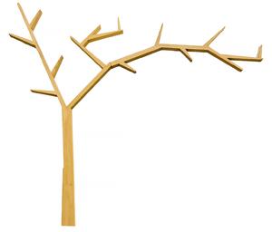 Nástěnná police ve tvaru stromu medová borovice Classic Wood Mebel Bos