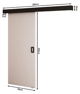 Posuvné dveře 90 cm Bethany I (bílá matná + černá matná). 1043487