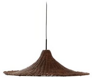 Hnědé ratanové stínidlo Kave Home Bladia 70 cm