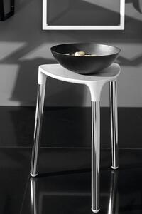 GEDY - YANNIS koupelnová stolička 37x43,5x32,3 cm, bílá (217202)