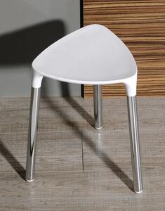 GEDY - YANNIS koupelnová stolička 37x43,5x32,3 cm, bílá (217202)