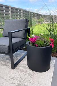 Květináč NEW RONDO, sklolaminát, Ø 43 cm, antracit
