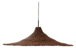 Hnědé ratanové stínidlo Kave Home Bladia 90 cm