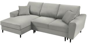 Cosmopolitan Design Manšestrová rozkládací pohovka Kyoto 241 cm, levá