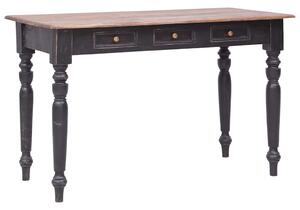 Psací stůl se 3 zásuvkami 117 x 57 x 75 cm masivní mahagon 283907
