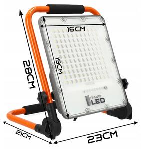 LED Nabíjecí reflektor se stojanem LED/30W/3,2V 4500K 5000 mAh IP65 oranžová