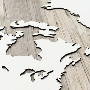 DUBLEZ | Dřevěná 3D mapa světa na zeď