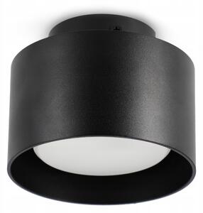 Přisazené bodové svítidlo GX53 s LED, černé, Ø 10 cm
