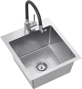 Ruvetti Look dřezy s baterií ocel/ocel LPLOOK405200BSS