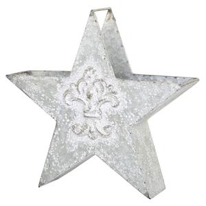 Zinková antik kovová dekorace ve tvaru hvězdy - 32*8*30cm