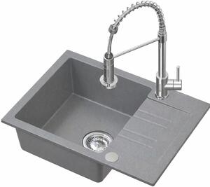 Ruvetti Cooksy Chef dřezy s baterií šedá/ocel LP_CC6244GR-SE