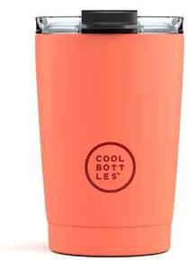 Nerezový termohrnek Cool Bottles pastel coral, 330 ml