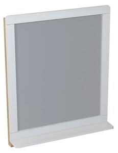 SAPHO - PRIM zrcadlo s policí 70x84x14cm, cedr/bílá (PM001)