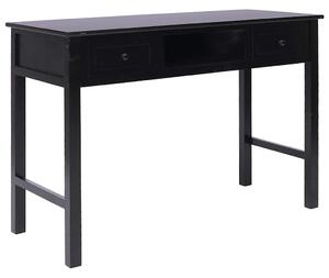 Psací stůl černý 110 x 45 x 76 cm dřevo 284158