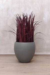 Kulatý květináč PLUTO, sklolaminát, výška 40 cm, beton design