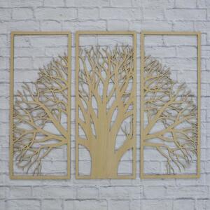 DUBLEZ | Vícedílný obraz na stěnu - Strom ze dřeva