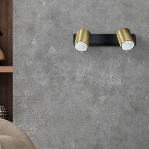 Light Prestige Snow stropní světlo 2x50 W černá-zlatá LP-731/2WGD