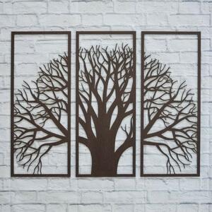 DUBLEZ | Vícedílný obraz na stěnu - Strom ze dřeva