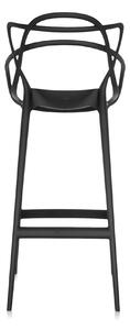 Barová židle MASTERS, v. 75 cm, více barev - Kartell Barva: černá