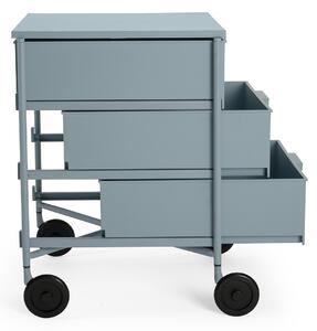 Kancelářský kontejner MOBIL MAT 3 s kolečky, více barev - Kartell Barva: matná modrá