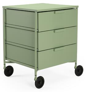 Kancelářský kontejner MOBIL MAT 3 s kolečky, více barev - Kartell Barva: matná zelená