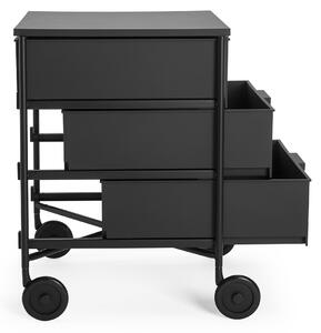 Kancelářský kontejner MOBIL MAT 3 s kolečky, více barev - Kartell Barva: matná černá