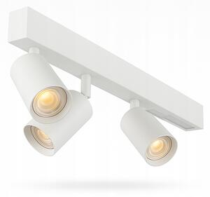 Přisazené bodové svítidlo GU10 9 W, 3 spoty, bílé