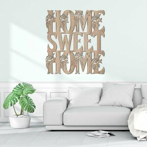DUBLEZ | Dřevěná 3D nálepka na zeď - Home Sweet Home