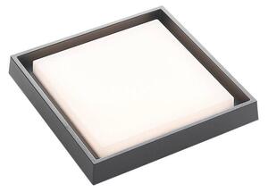 Lucande - Birta LED Square Venkovní Stropní Lampa 27x27 Dark Grey