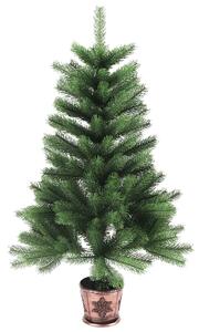 Umělý vánoční stromek s realistickým jehličím 90 cm zelený 284327