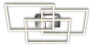 Brilo - LED Stmívatelné stropní svítidlo FRAME LED/57W/230V 3000K matný chrom